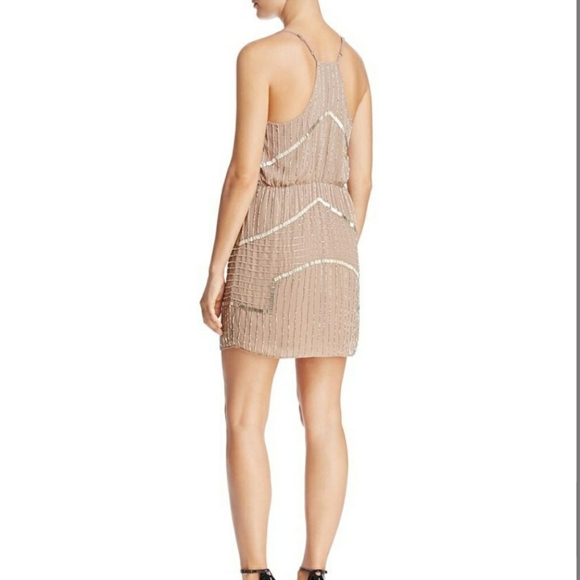 NWT Bloomingdales Aqua Taupe Dress Size Womans small - Picture 2 of 9